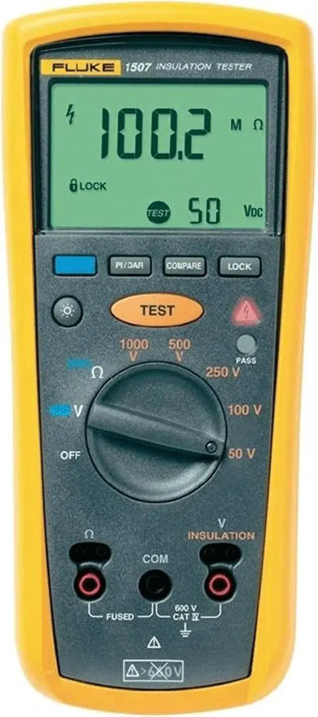 Main image of Fluke 1507 Digital Megohmmeter Insulation Resistance Tester