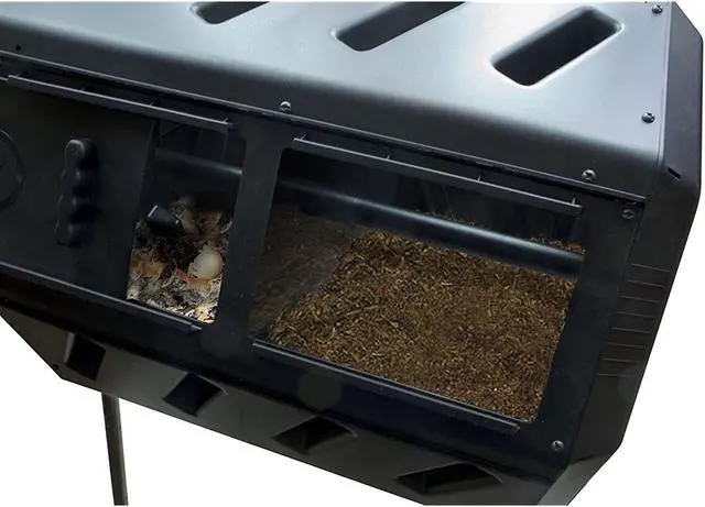 Alt view image 2 of 4 - FCMP Outdoor IM4000 Tumbling Composter, 37 gallon, Black