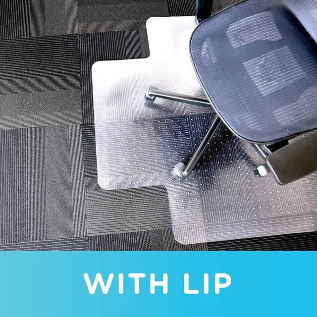 Alt view image 5 of 7 - Dimex 46"x 60" Clear Rectangle Office Chair Mat For Low Pile Carpet, Made In The USA, BPA And Phthalate Free, C532003G