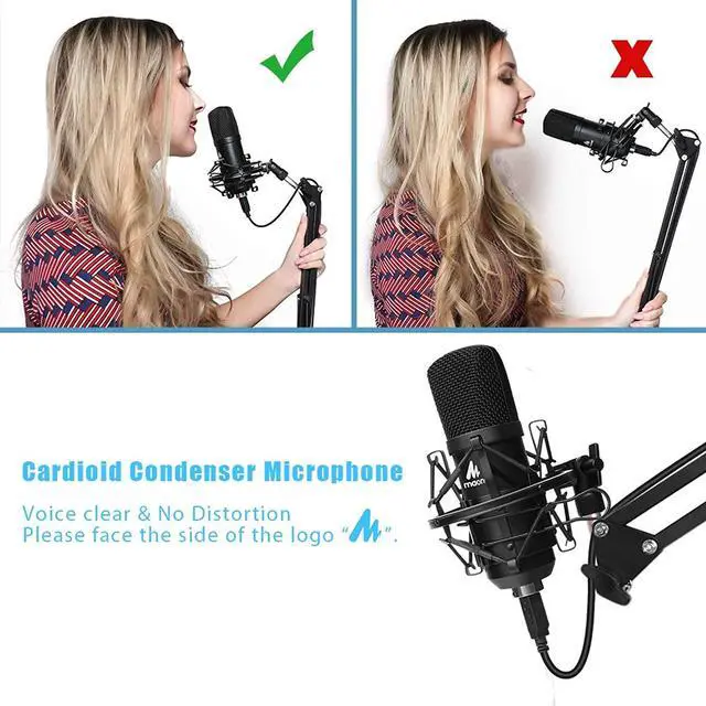Alt view image 6 of 7 - USB Microphone Kit 192KHZ/24BIT Plug & Play MAONO AU-A04 USB Computer Cardioid Mic Podcast Condenser Microphone with Professional Sound Chipset for PC Karaoke, YouTube, Gaming Recording