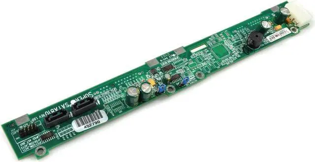 Alt view image 2 of 2 - SuperMicro SATA backplane (2-Port) for sc811 sc810 1U case