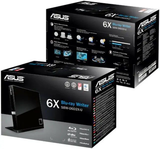 Alt view image 2 of 3 - Asus Sbw-06D2X-U/Blk/G/As Sbw-06D2X-U 6X Usb Blu-Ray Slim External Writer Black