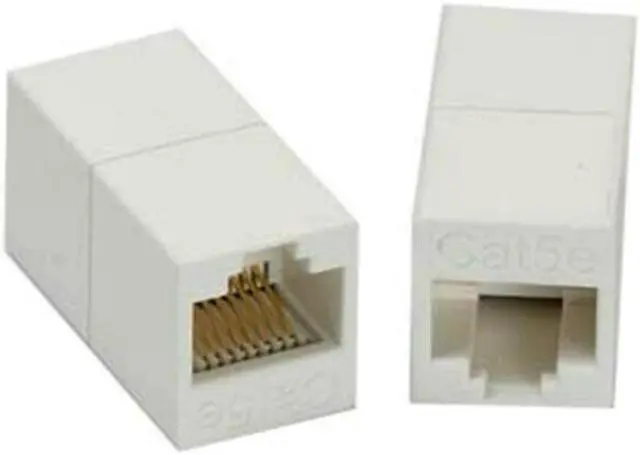 Alt view image 2 of 2 - 3 Pcs Cat5e RJ45 Female to Female Inline Ethernet Crossover Coupler Cable Joiner
