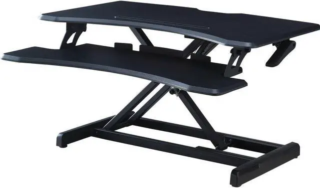 Alt view image 7 of 8 - Lorell LLR99539 X-Type Slim Desk Riser, Black