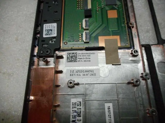 Alt view image 3 of 7 - Genuine Dell Latitude E7470 Palmrest Touchpad  9VXX8  AP1DL000501 , HUF06