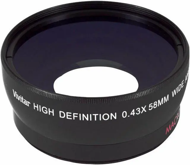 Alt view image 10 of 14 - Vivitar 58mm 0.43X WideAngle Lens with 2.2X Telephoto Lens + Top Accessory Kit