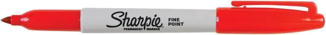 Alt view image 10 of 16 - SHARPIE 30002B Permanent Marker, Red, Fine Tip, Capped, 12 PK