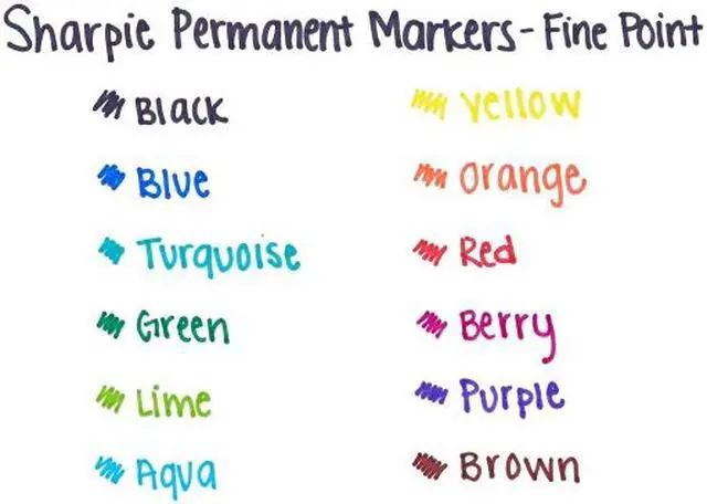 Alt view image 7 of 16 - SHARPIE 30002B Permanent Marker, Red, Fine Tip, Capped, 12 PK