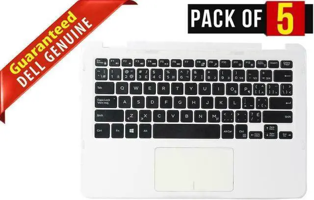 Main image of LOT x 5 Dell Inspiron 11 3185 Laptop Palmrest Touchpad Keyboard Assembly 6NCX7