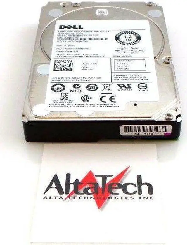 Alt view image 7 of 15 - Dell RMCP3 1.20 TB Hard Drive - 2.5" Internal - SAS (6Gb/s SAS)