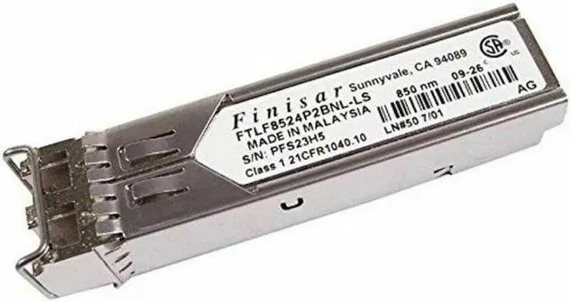 Alt view image 2 of 2 - Finisar FTLF8524P2BNL-LS 4Gbps SFP Fiber Optic Channel 850nm Gbic Transceiver Module