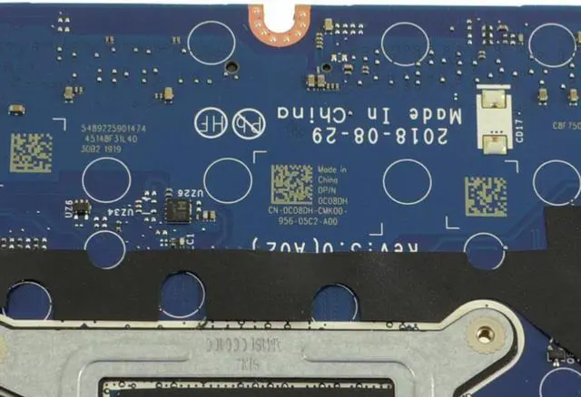 Alt view image 3 of 6 - Dell OEM Latitude 5490 Motherboard System Board 1.7GHz i5 Motherboard C08DH
