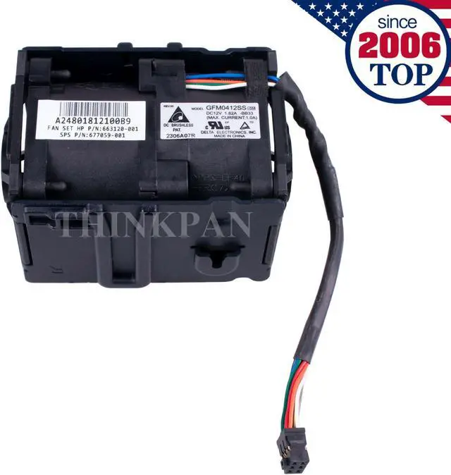 Alt view image 2 of 5 - Cpu cooling fan for HP ProLiant DL160 G8 663120-001 677059-001