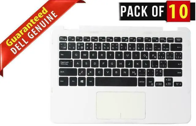Main image of LOT x 10 Dell Inspiron 11 3185 Laptop Palmrest Touchpad Keyboard Assembly 6NCX7
