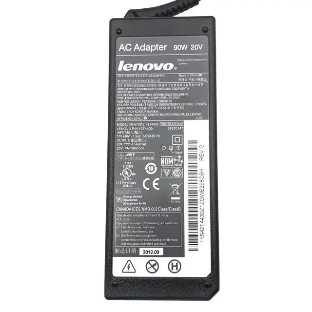 Alt view image 2 of 6 - Original Lenovo AC Adapter IBM 20V 4.5A 90W for Laptop 11 13 14 15 OEM Charger