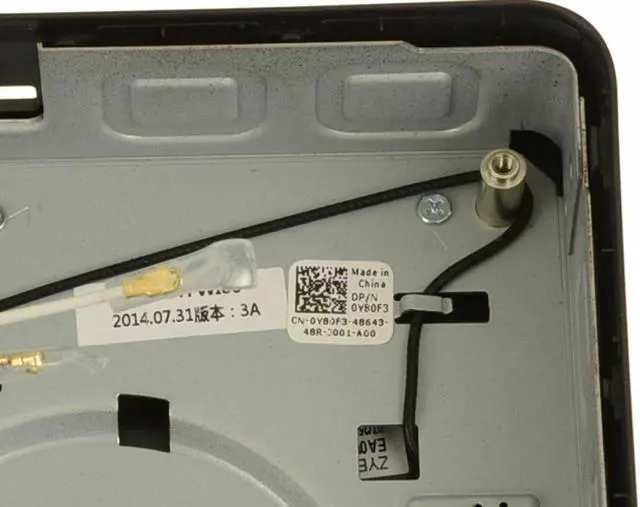 Alt view image 8 of 10 - New Dell OEM Chromebox 3010 Top Cover Plate  Power Button Y80F3