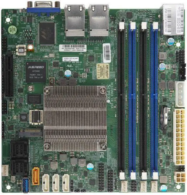 Main image of Supermicro A2Sdi-8C-Hln4F Mini-Itx Motherboard