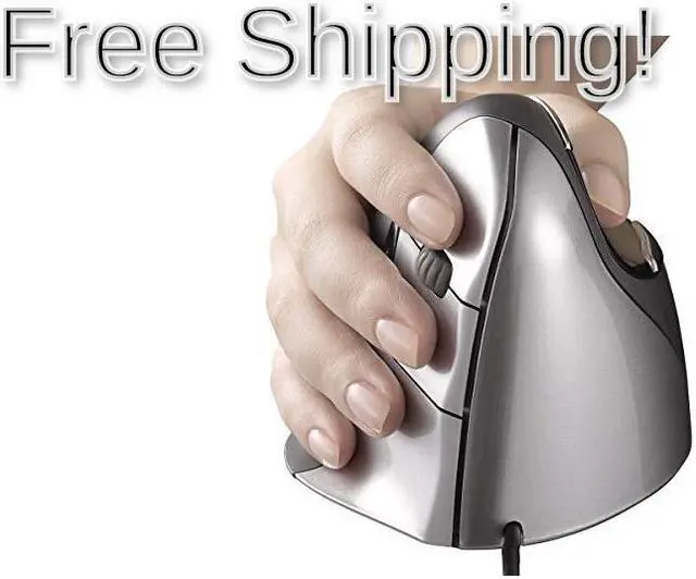 Alt view image 2 of 6 - Evoluent VM4R VerticalMouse 4 Right Hand Ergonomic Mouse with Wired USB Conne...