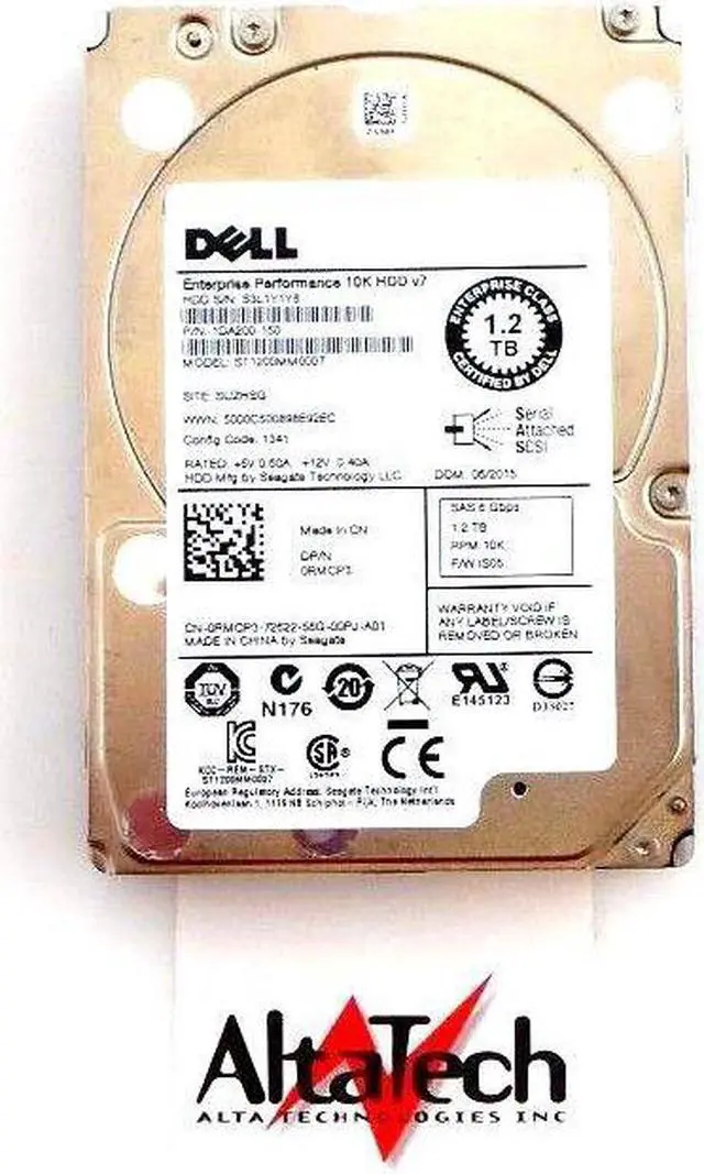 Alt view image 6 of 15 - Dell RMCP3 1.20 TB Hard Drive - 2.5" Internal - SAS (6Gb/s SAS)