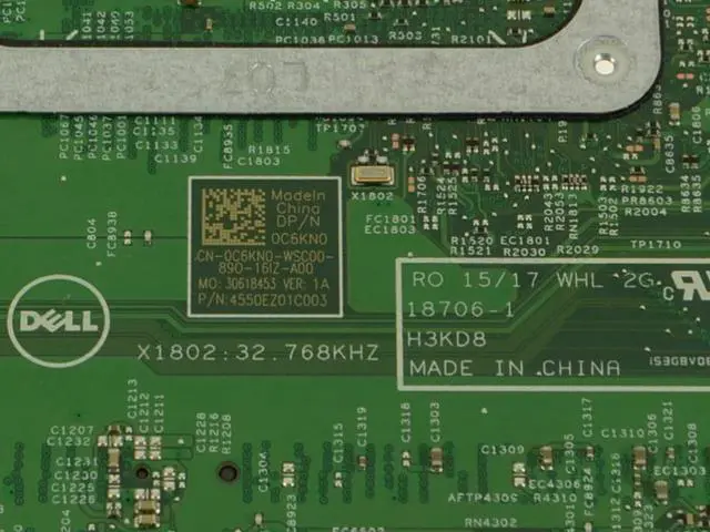Alt view image 7 of 13 - Dell OEM Inspiron 7586 2-in-1 Motherboard System Board Core Motherboard C6KN0