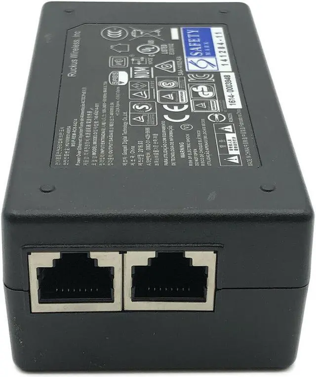 Alt view image 4 of 5 - Genuine Ruckus Wireless MSIP-REM-RCK-64214 PoE Adapter 10-/100-/1000-Mbps w/PC