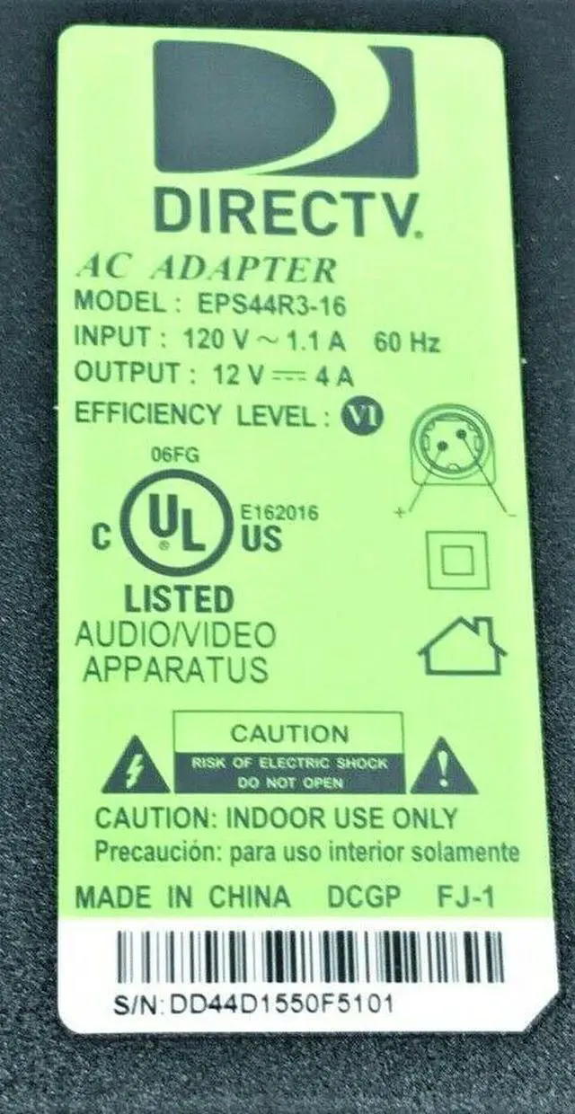 Alt view image 4 of 4 - Authentic DirecTV EPS44R3-14 Power Supply AC DC Adapter 12V 4A OEM