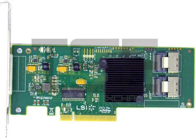 Alt view image 2 of 4 - LSI 9211-8I  Logic 92118I 6Gb 8Port Internal Pci Express X8 Sas Raid Controller With Lp Bracket