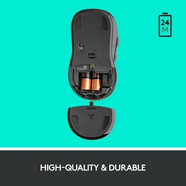 Alt view image 13 of 15 - Logitech M510 Wireless Computer Mouse for PC with USB Unifying Receiver - Graphite