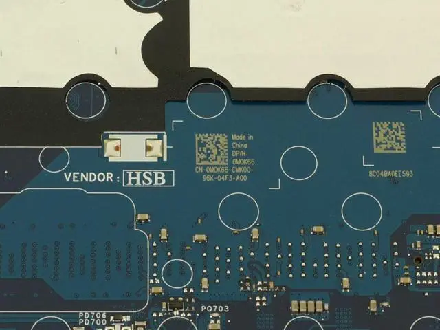 Alt view image 7 of 8 - Dell OEM Latitude 5501 Motherboard System Board Intel i7 Motherboard M0K66