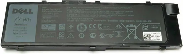 Alt view image 7 of 12 - New Dell Original Precision 7510 17 7710 6-cell 72Wh OEM Battery T05W1