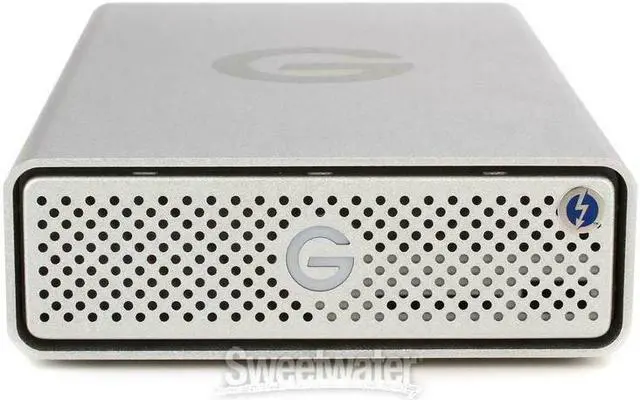 Alt view image 12 of 14 - G-Technology 10TB G-DRIVE with Thunderbolt 3 and USB-C Desktop External Hard Drive, Silver - 0G05378
