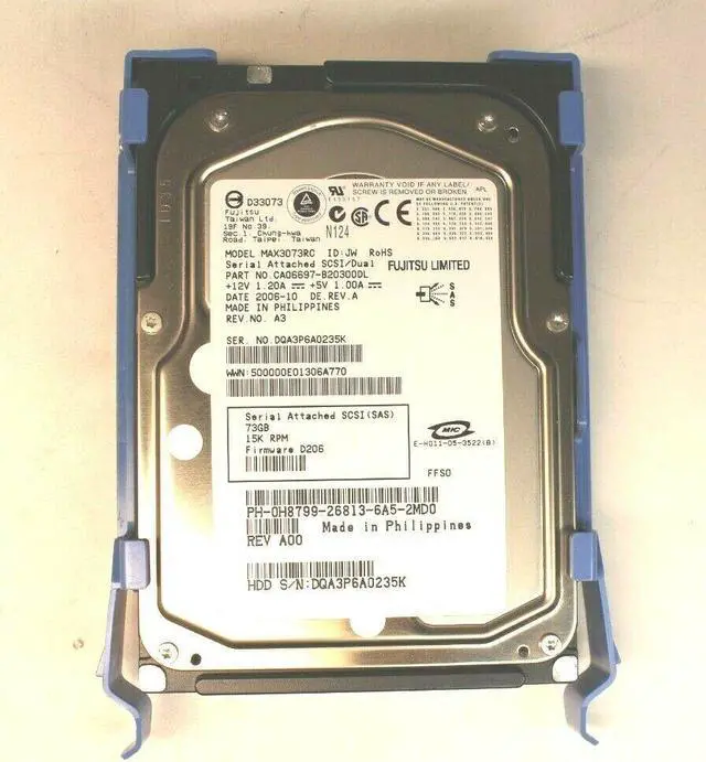Alt view image 2 of 9 - DELL H8799 73Gb 15000Rpm Sas3Gbits 3.5Inch Hard Disk Drive With Tray For Poweredge 1950