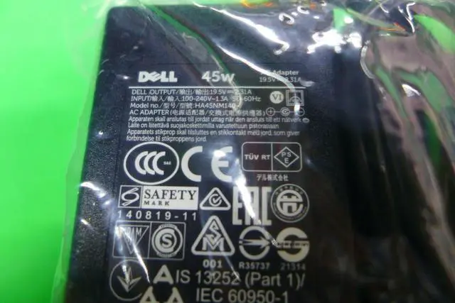 Alt view image 8 of 14 - Genuine Dell Inspiron 15 P51F P55F 45W 19.5V 2.31A AC Power Adapter