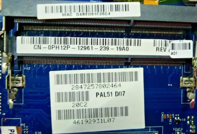 Alt view image 9 of 11 - Dell Ph12P System Board For Pga989 W O Cpu Latitude E6420