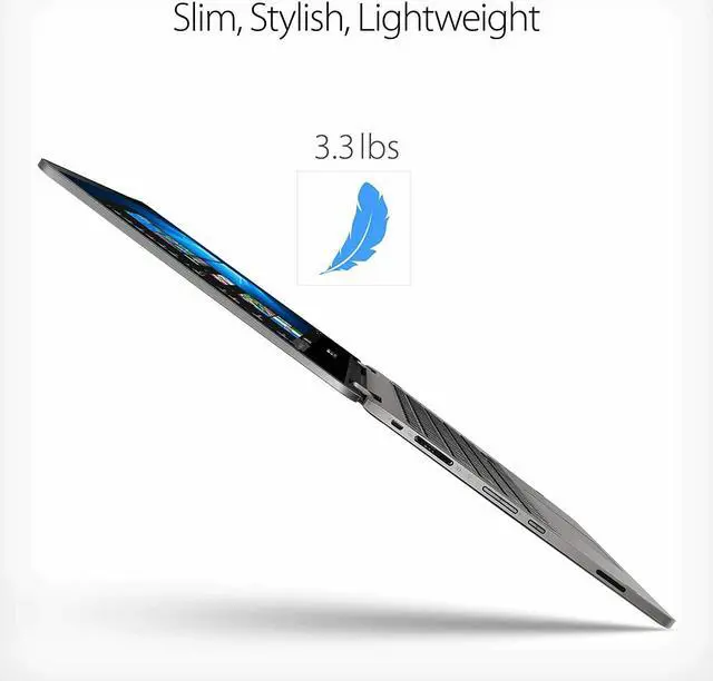 Alt view image 9 of 16 - ASUS VivoBook Flip 14 Thin and Light 2-in-1 Laptop, 14” HD Touchscreen, Intel Celeron N4020 Processor, 4GB DDR4, 64GB Storage, Windows 10 Home in S Mode, Light Grey, TPM, Fingerprint, J401MA-DB02