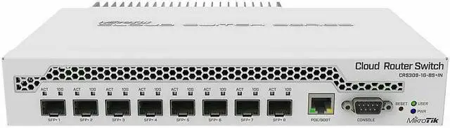 Alt view image 3 of 8 - MikroTik - CRS309-1G-8S+IN - Cloud Router Switch 309-1G-8S+IN with Dual Core 800MHz CPU, 512MB RAM, 1x GLAN, 8x SFP+