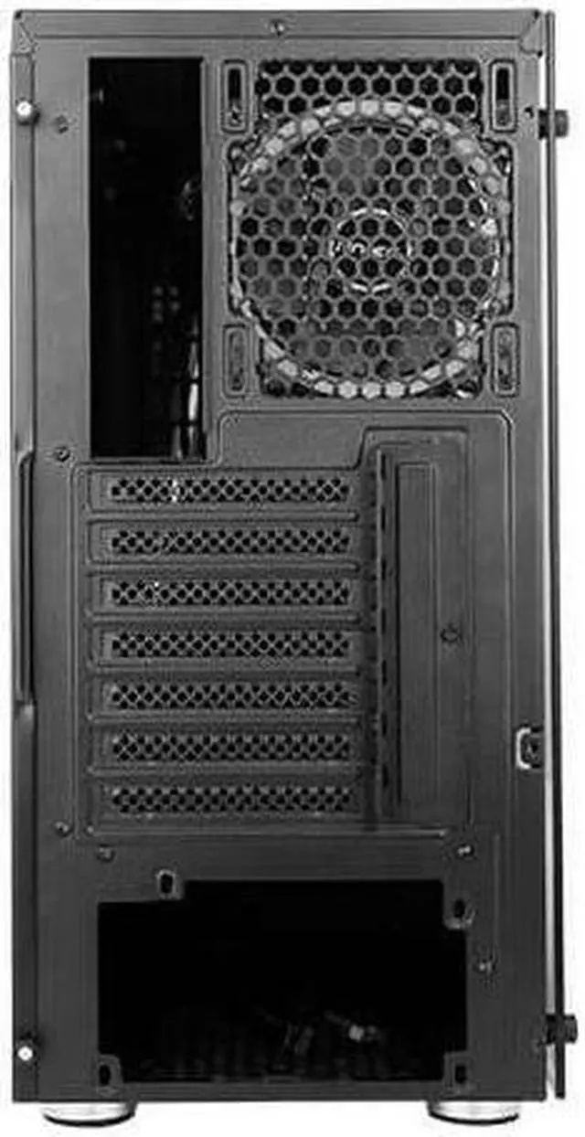 Alt view image 5 of 13 - Antec NX300 BLACK Tempered Glass Side Panel, LED Strip Front Panel NX Series Mid Tower ATX Gaming Case with ARGB Fan, Black