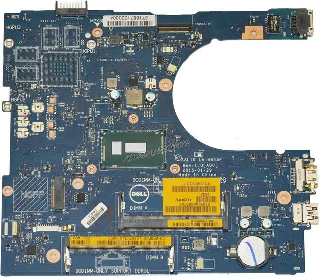 Alt view image 4 of 6 - Dell OEM Inspiron 5558 14 5458 17 5758 Motherboard System Motherboard F0FC6