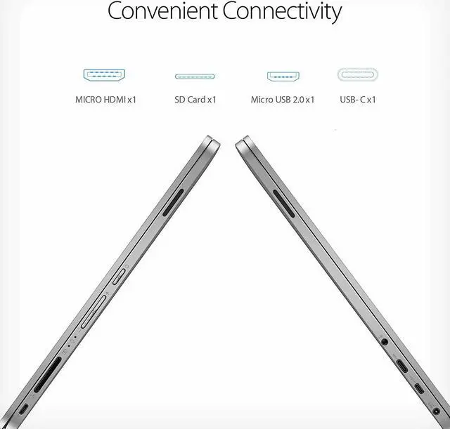 Alt view image 10 of 16 - ASUS VivoBook Flip 14 Thin and Light 2-in-1 Laptop, 14” HD Touchscreen, Intel Celeron N4020 Processor, 4GB DDR4, 64GB Storage, Windows 10 Home in S Mode, Light Grey, TPM, Fingerprint, J401MA-DB02