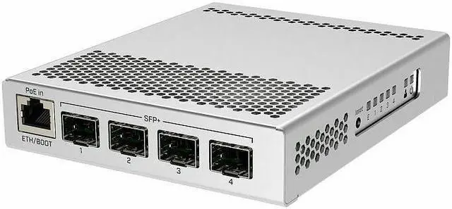 Alt view image 5 of 5 - Mikrotik CRS305-1G-4S+IN Switch with 4 SFP+ 10Gbps Ports and 1 Gigabit Ethernet Port