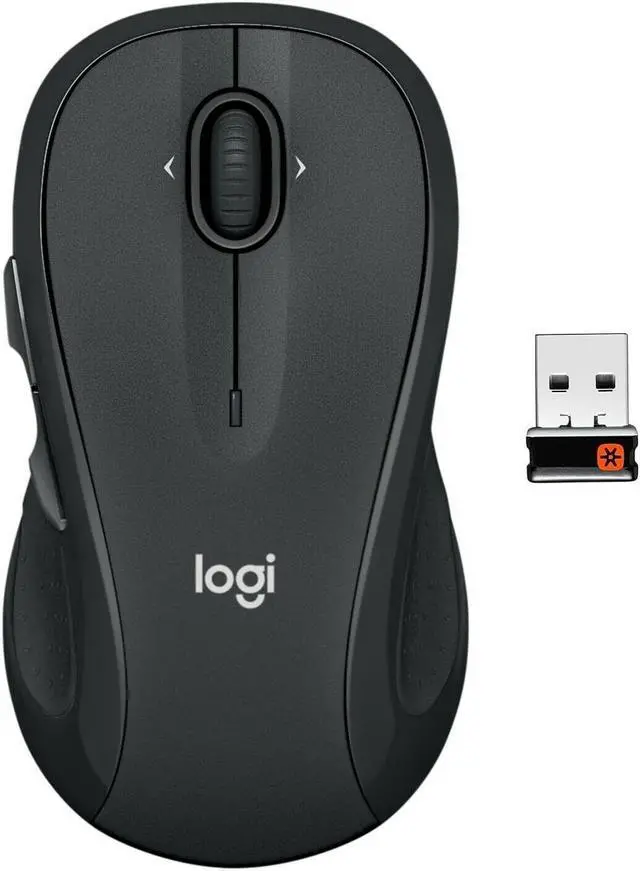 Alt view image 8 of 15 - Logitech M510 Wireless Computer Mouse for PC with USB Unifying Receiver - Graphite
