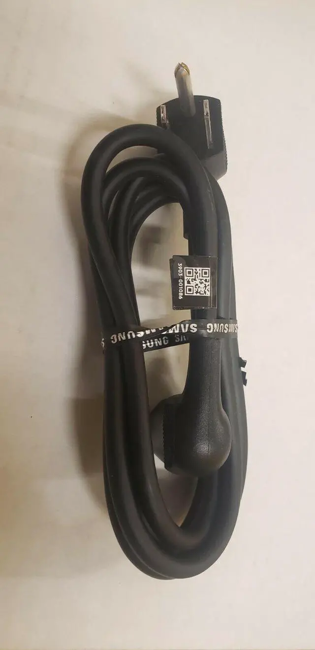 Alt view image 5 of 7 - Samsung 3903-001086 Dual Right Angle Power Cord USA,3P-F,125V,10A,BLK,L150