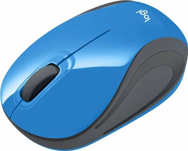 Alt view image 10 of 13 - Logitech M187 2.4GHz Wireless 3-Button Optical Mini Scroll Mouse - Blue
