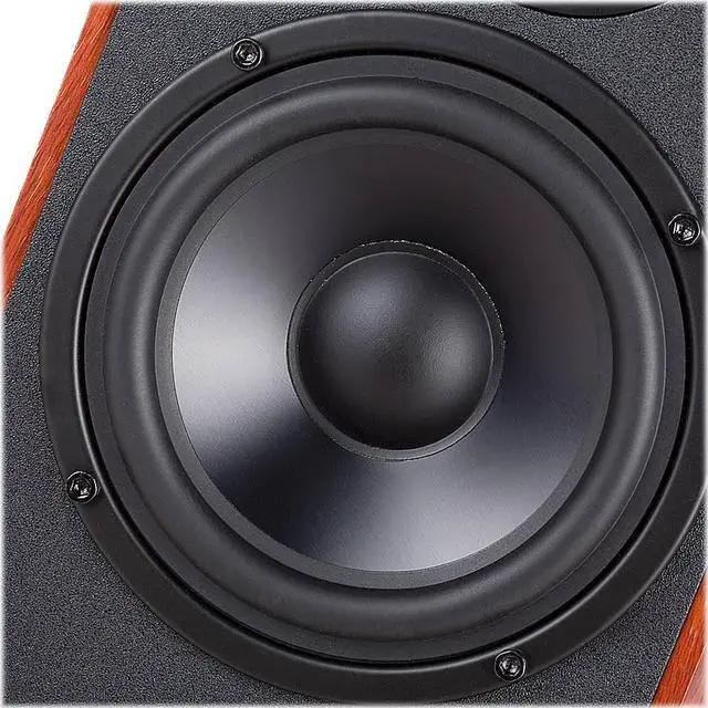 Alt view image 11 of 14 - Edifier R2000DB Powered Bluetooth Bookshelf Speakers - Near-Field Studio Monitors - Optical Input - 120 Watts RMS - Wood