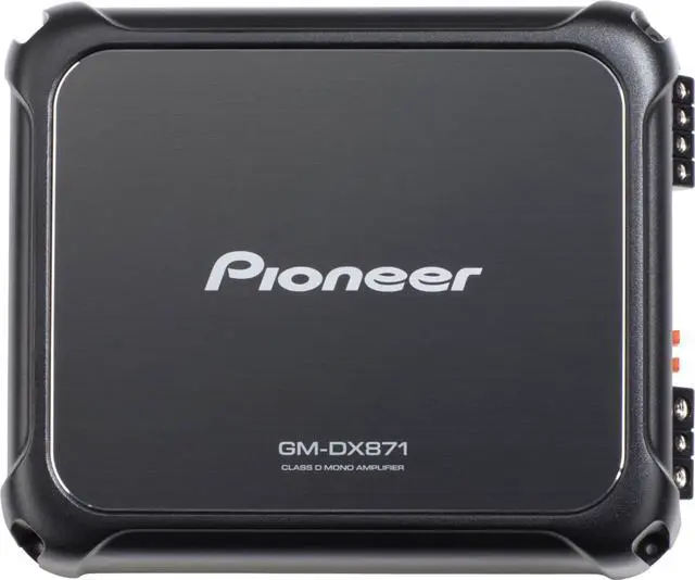 Alt view image 8 of 20 - Pioneer GM-DX871 Class D 1600W RMS Digital Mono Amplifier w/ Wired Bass Remote
