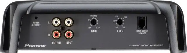 Alt view image 6 of 20 - Pioneer GM-DX871 Class D 1600W RMS Digital Mono Amplifier w/ Wired Bass Remote