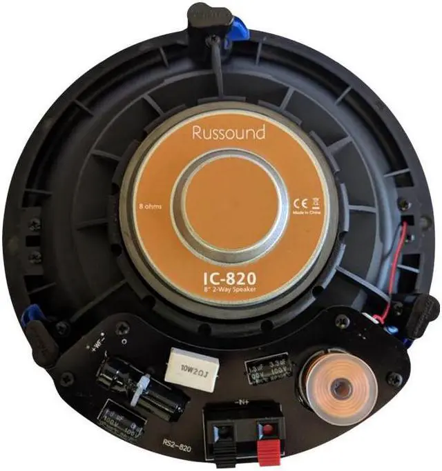 Alt view image 5 of 6 - Russound IC-820 2-way In-ceiling In-wall Ceiling Mountable Speaker 3175537172