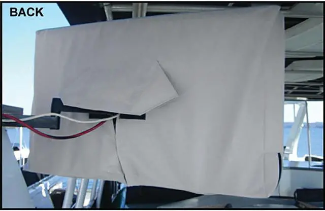 Alt view image 5 of 17 - Solaire 46" - 52" Outdoor TV Cover Light Gray (SOL 46G) HDYSOL46G