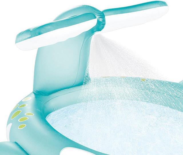 Alt view image 9 of 10 - Intex 57440EP 79" x 77" x 36" Inflatable Whale Spray Kiddie Pool for Kids 2+