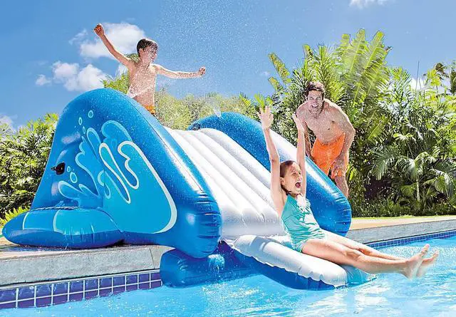 Alt view image 7 of 18 - INTEX RECREATION WATER SLIDE